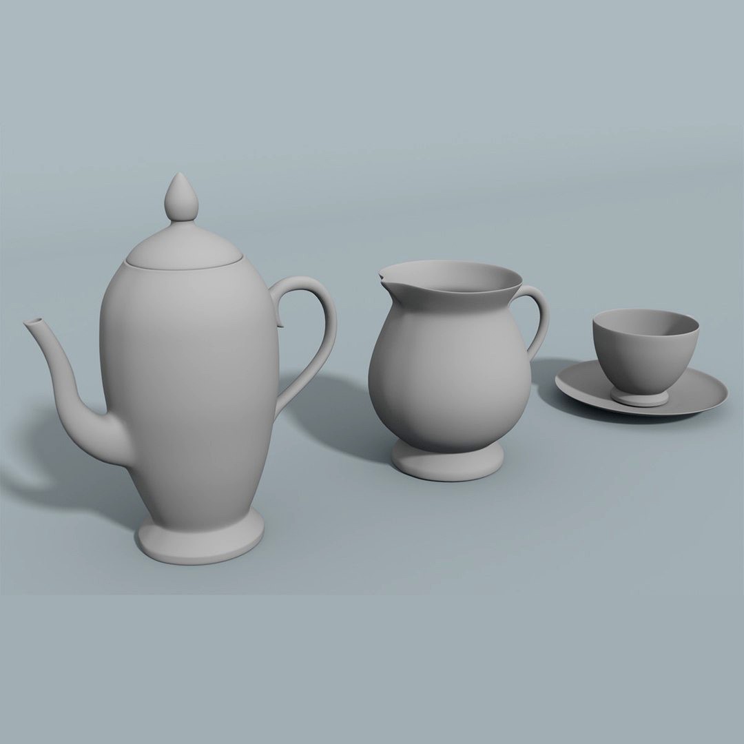 Tea set kit - 3 objects