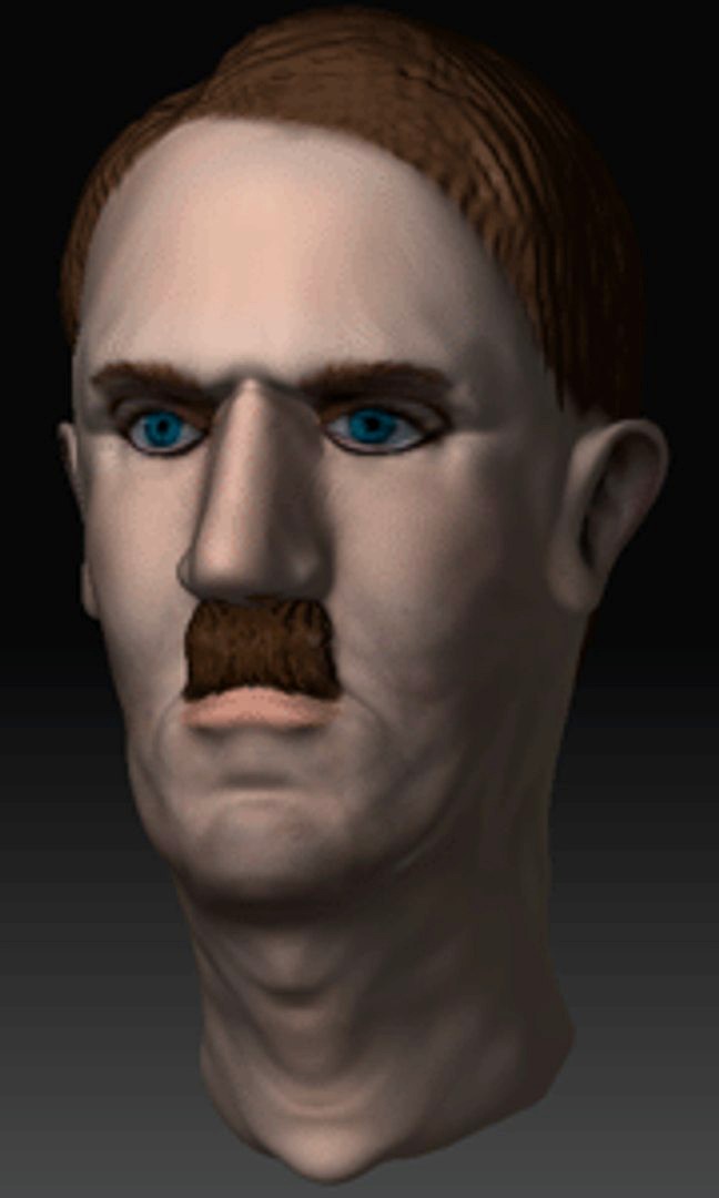 Adolf Hitler high poly head
