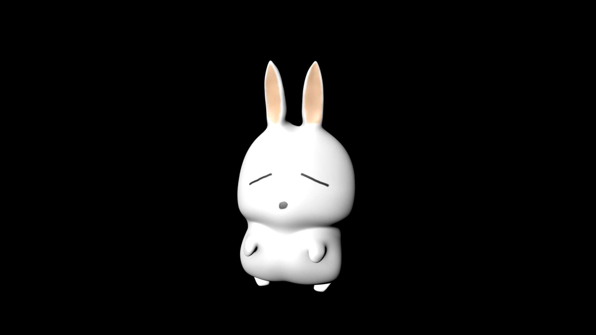 Low Resolution Cartoon Rabbit