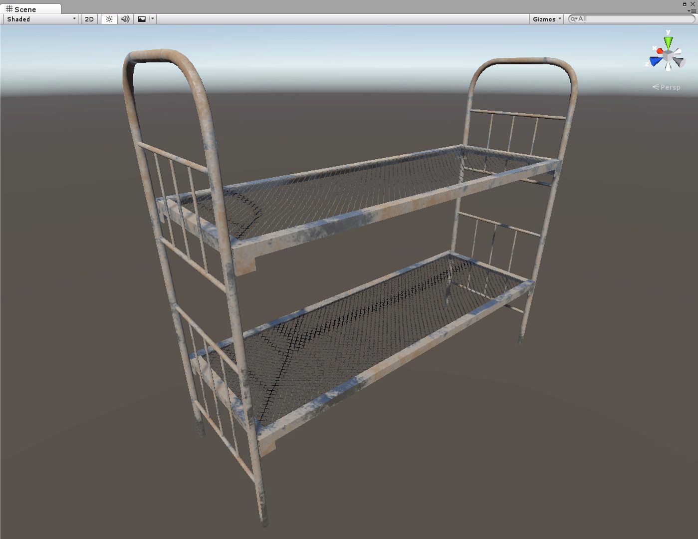 Grid Bed Low Poly