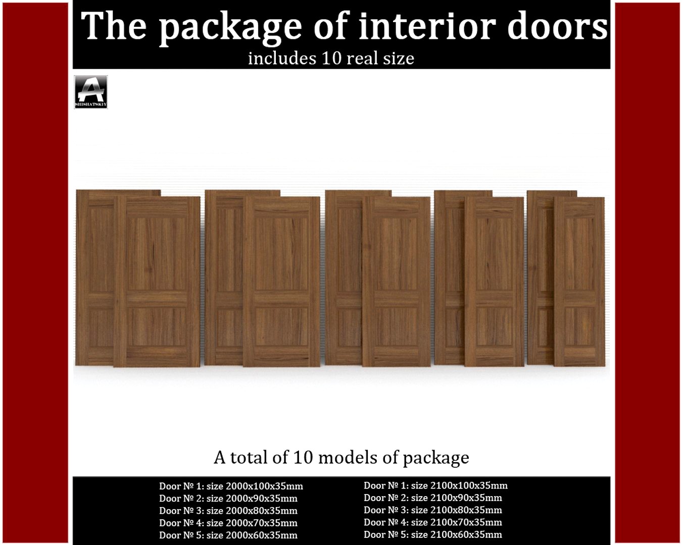The package of classic interior doors(1)