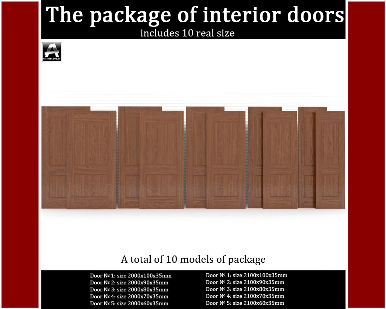 The package of classic interior doors(1)