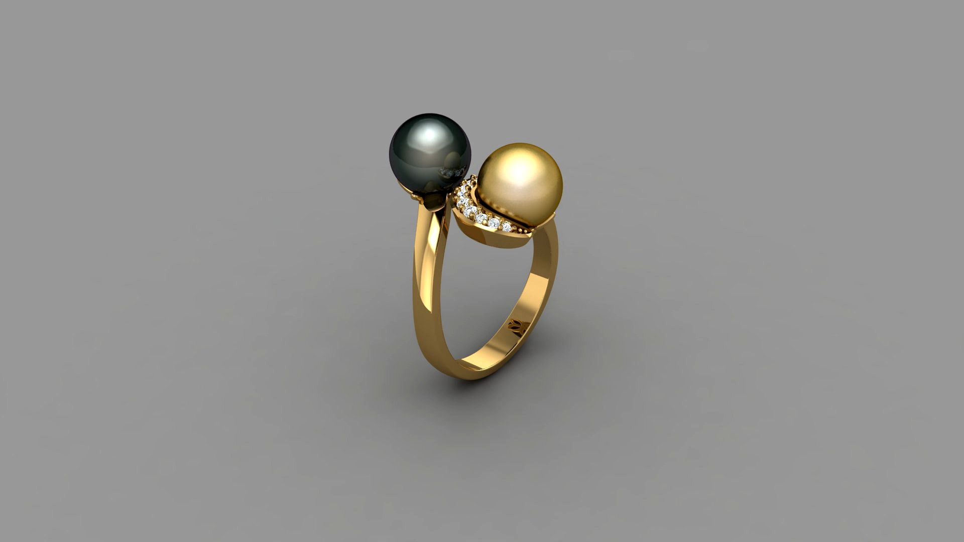 Multi pearl ring