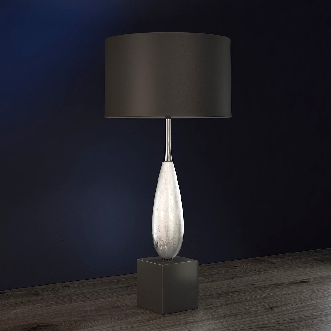 SOLOMON SILVER Table Lamp Luis Collection