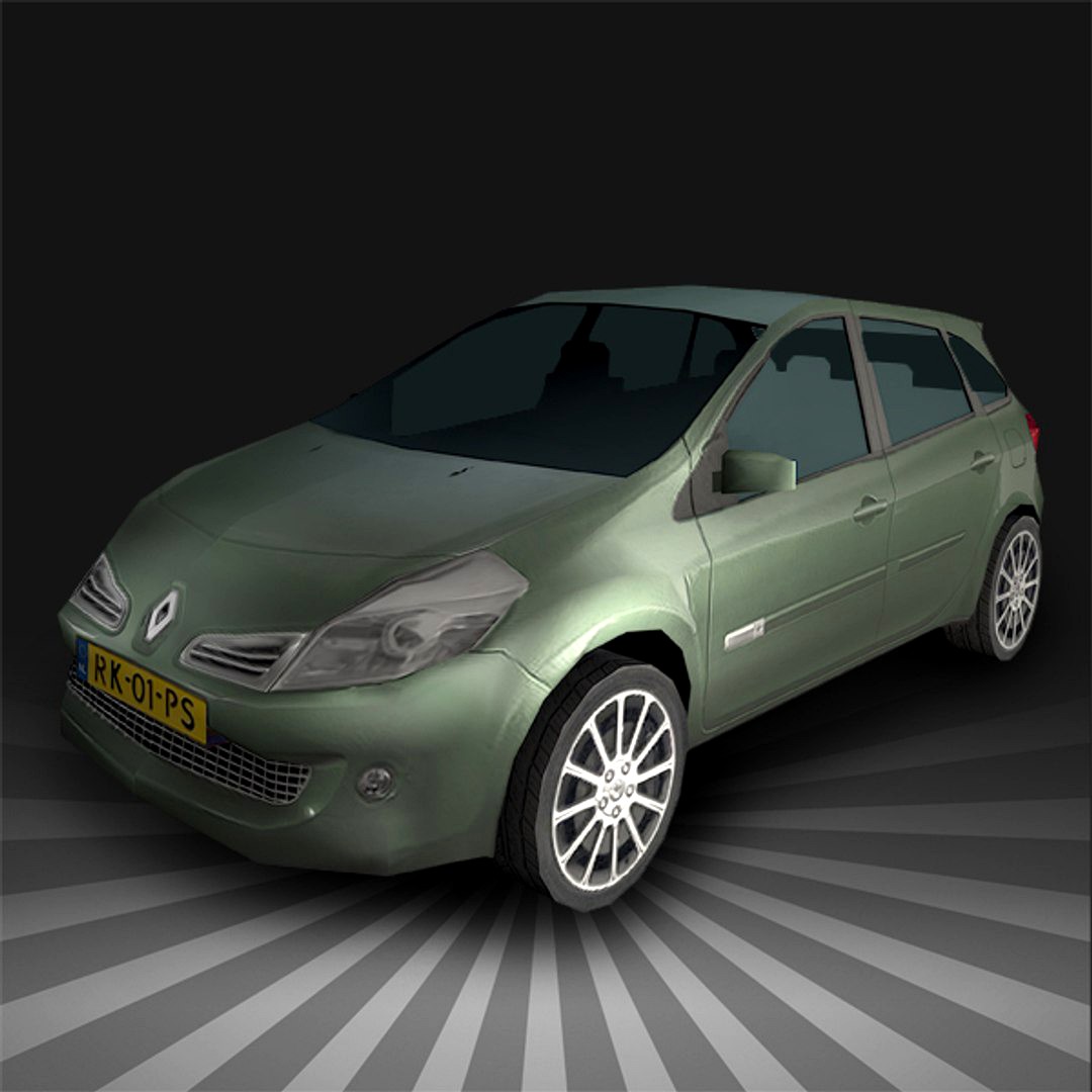 Low Poly Clio III Estate