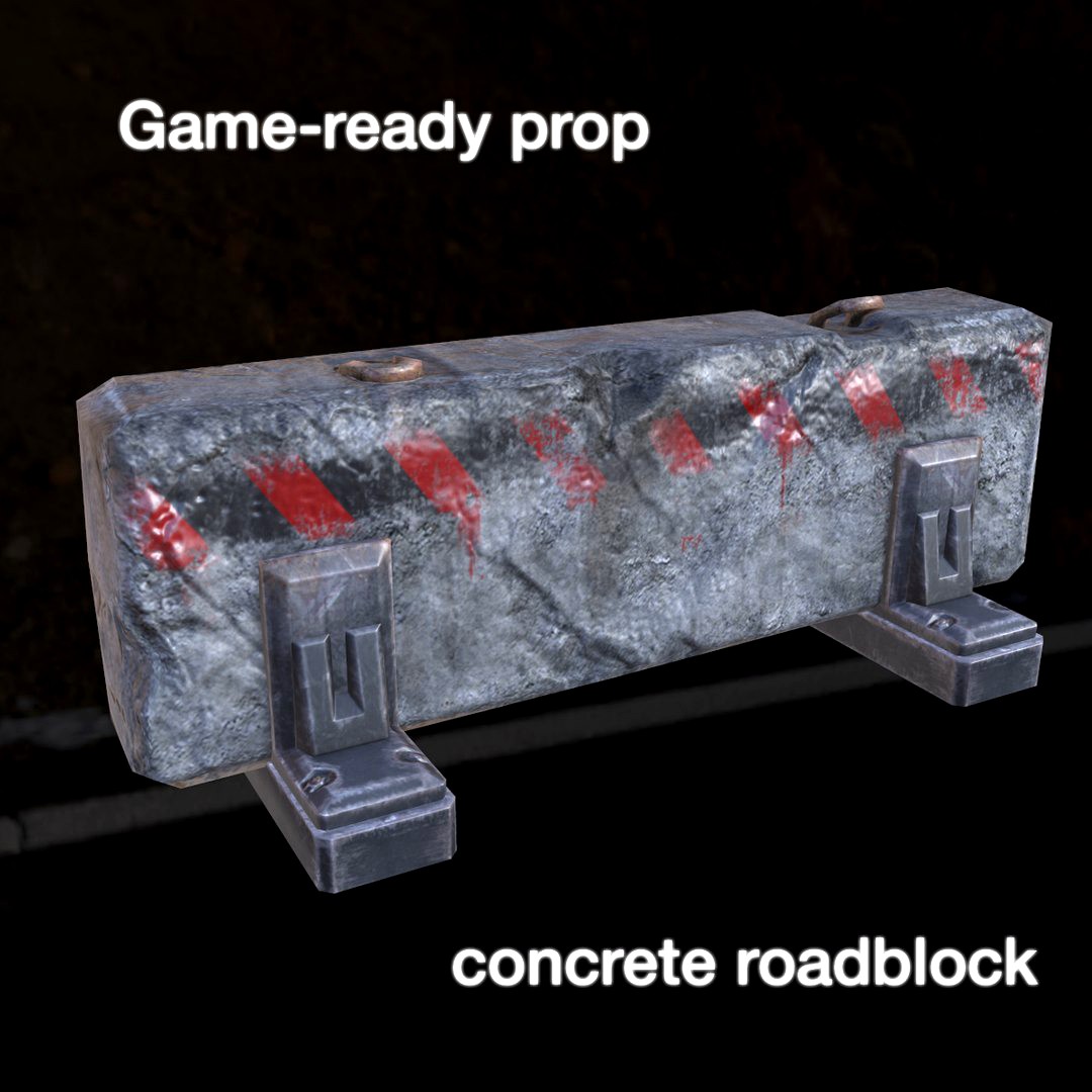 concrete roadblock