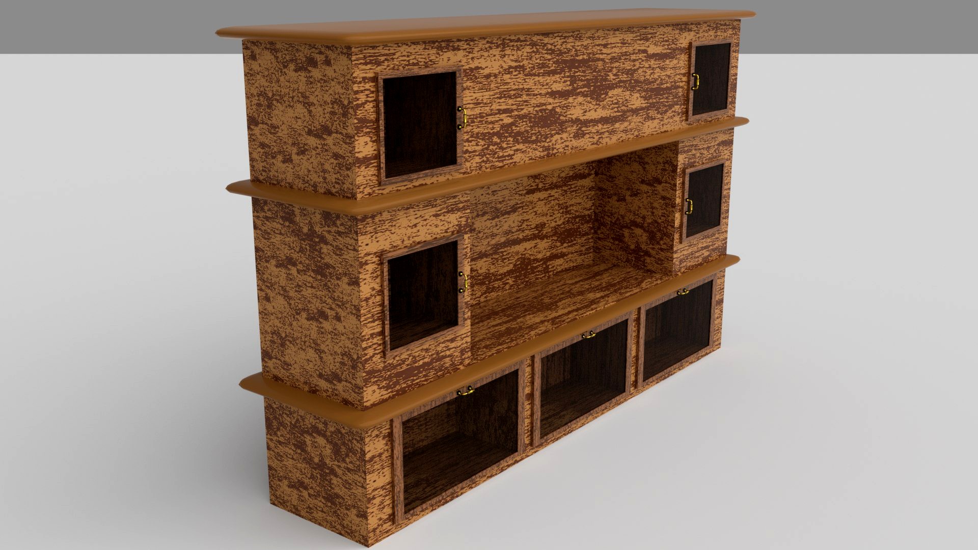 Big Cabinet Rough Wood Texture