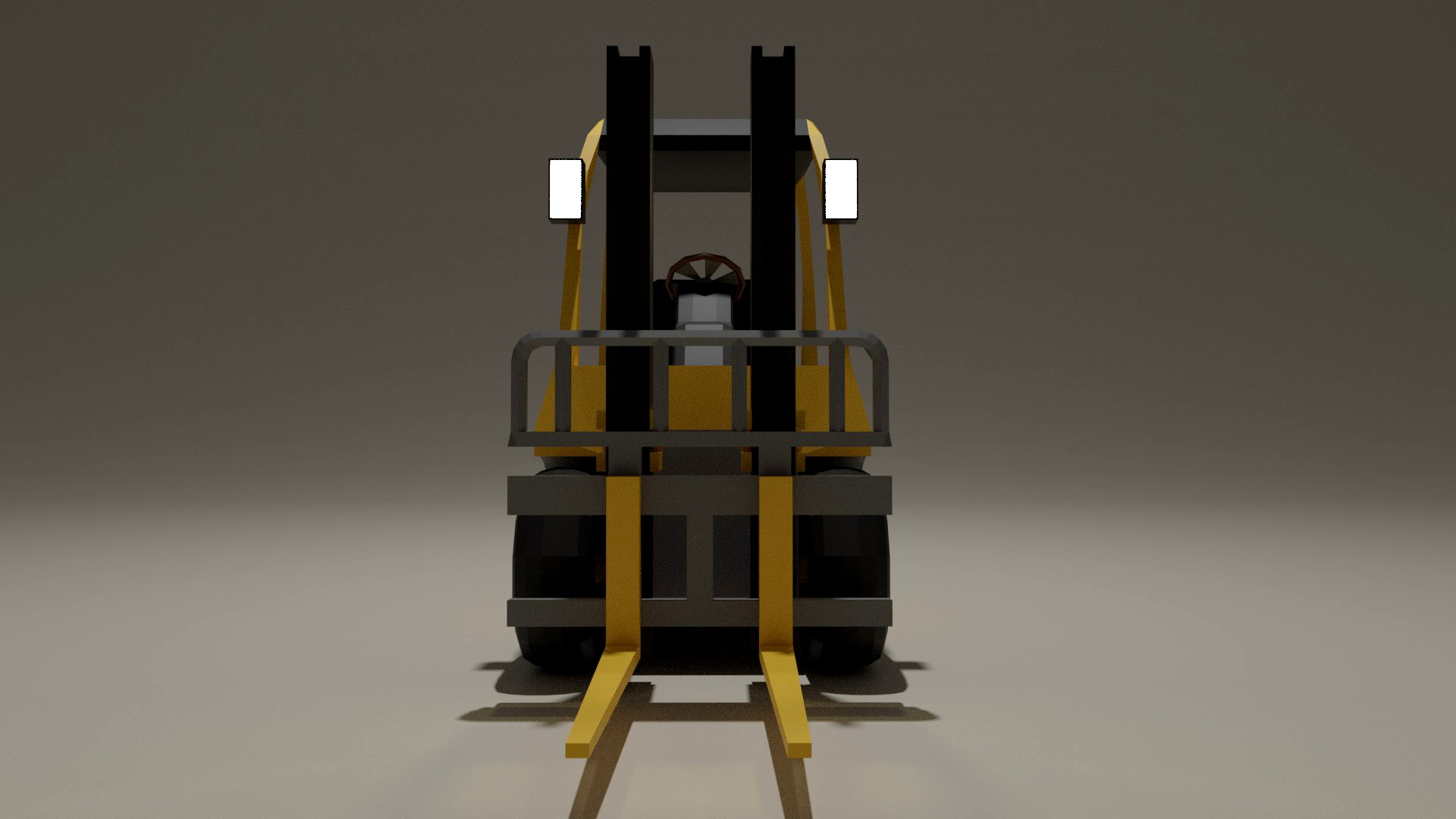 lowpoly forklift