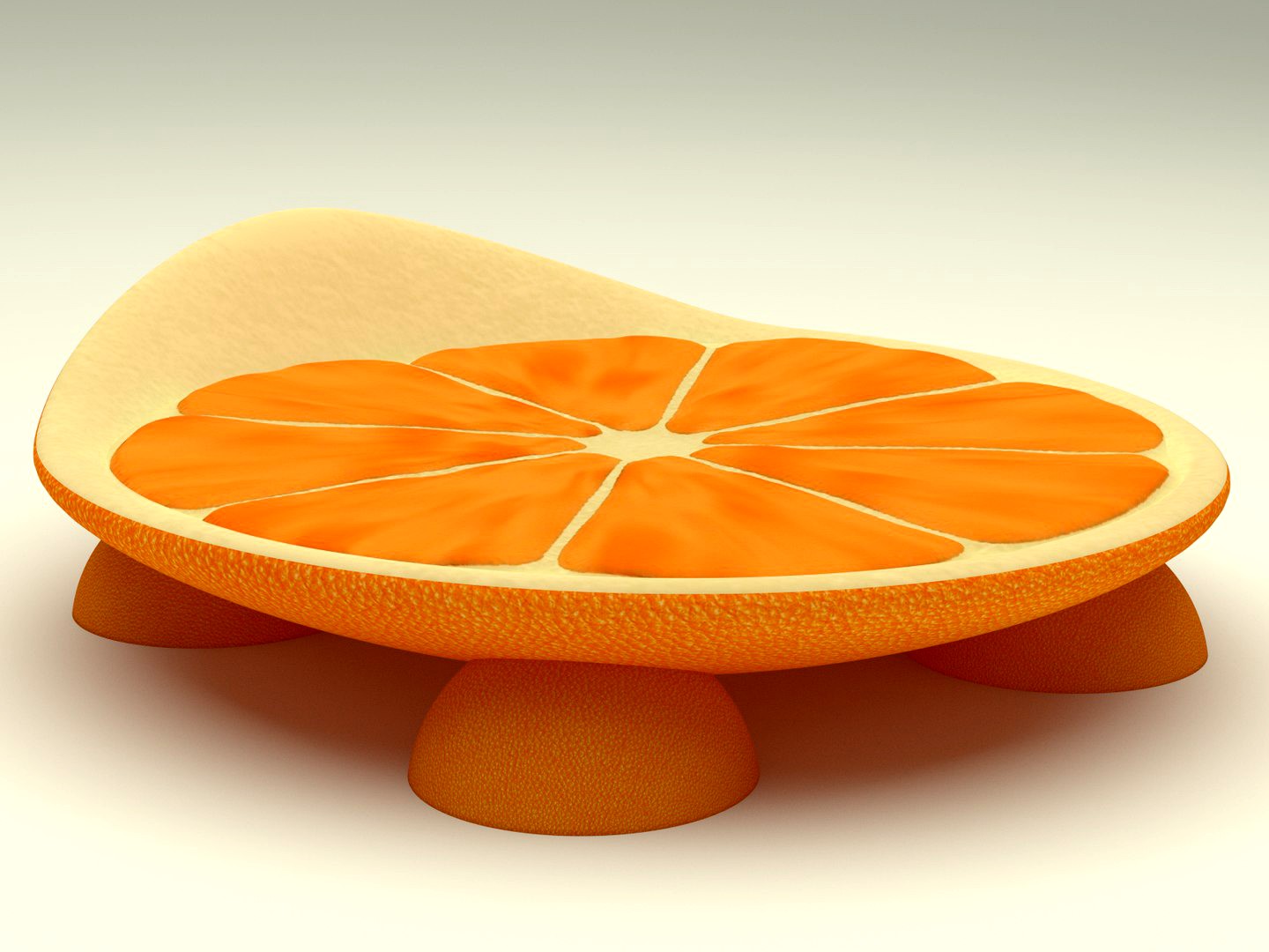 Nature orange bed