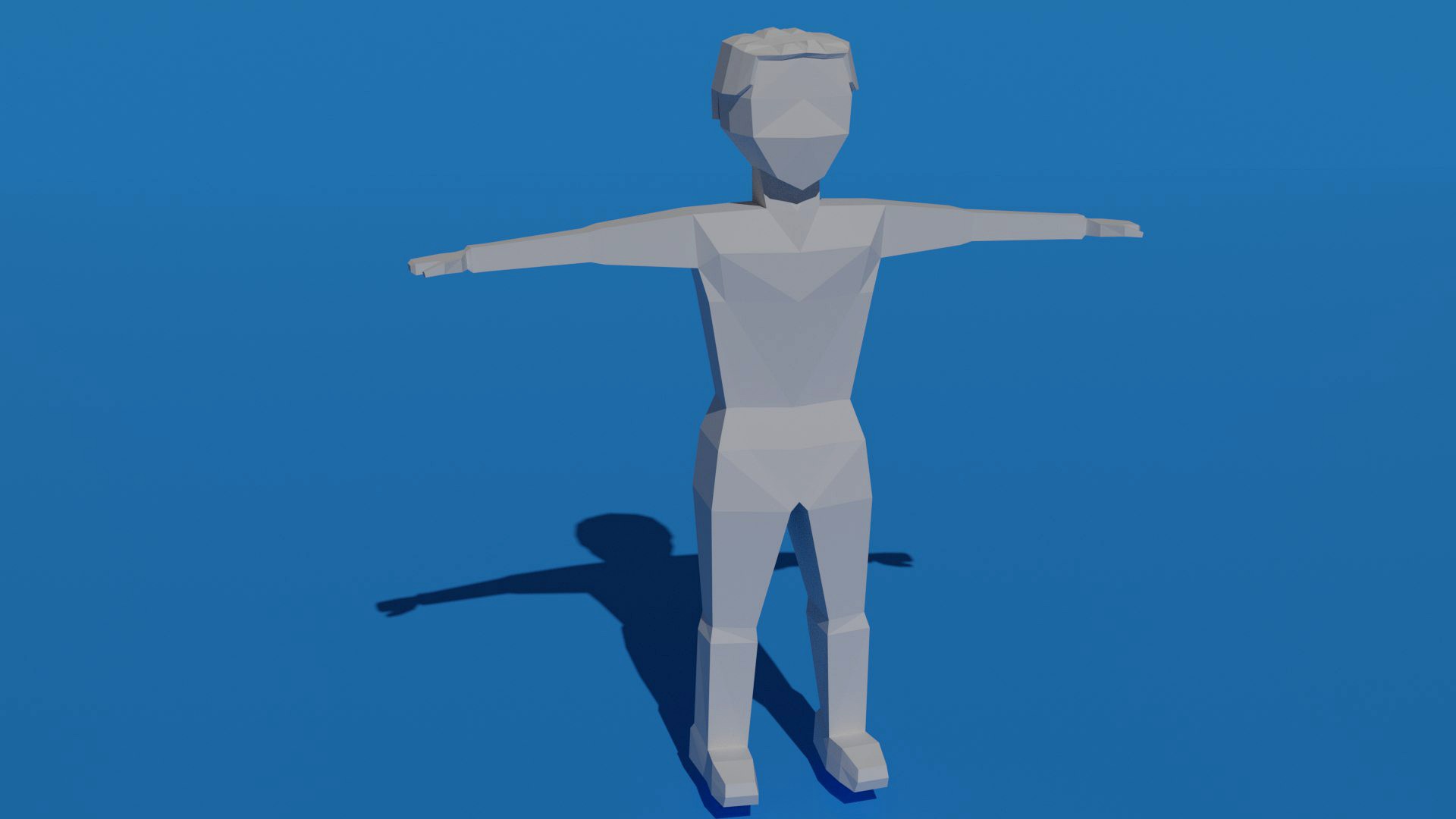 very basic LowPoly human