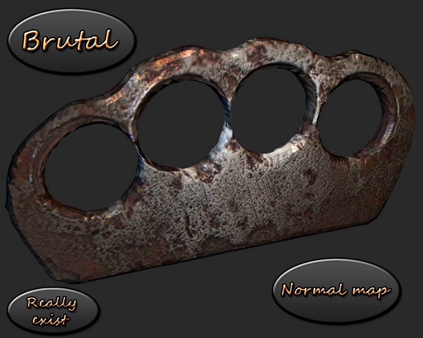 realistic brass knuckles