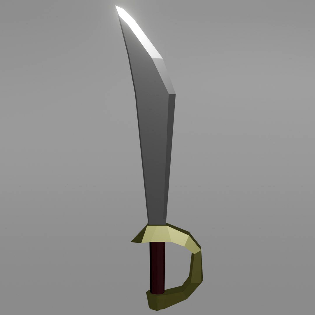 Low Poly Stylized Cutlass