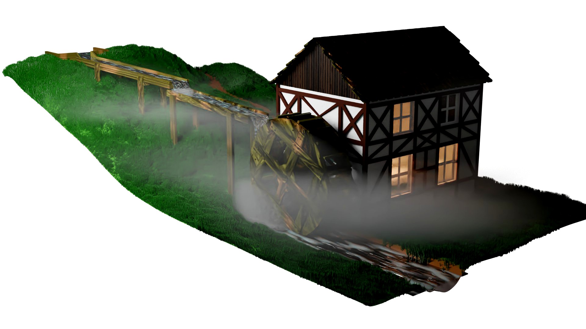 Watermill vintage