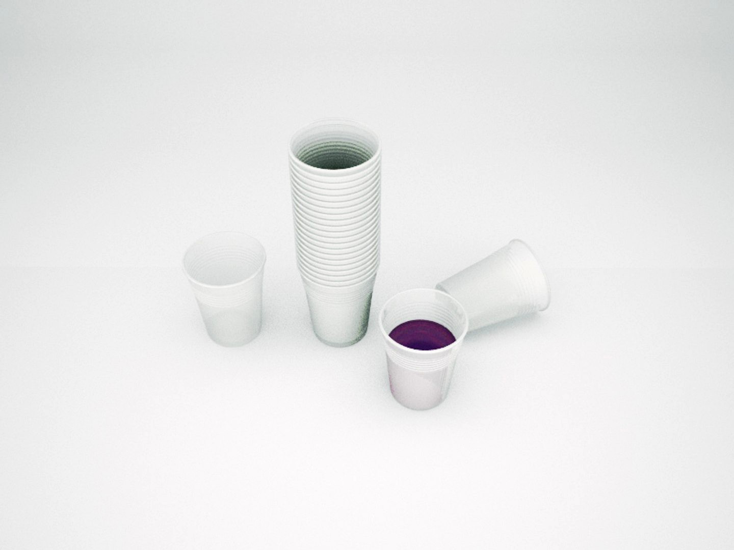 a plastic cup