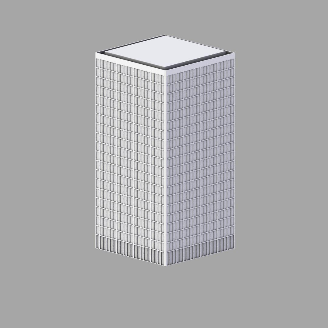 A simple building with AO texture