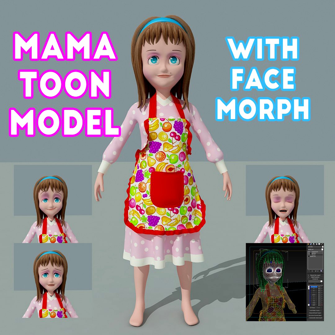 mama toon model face morph