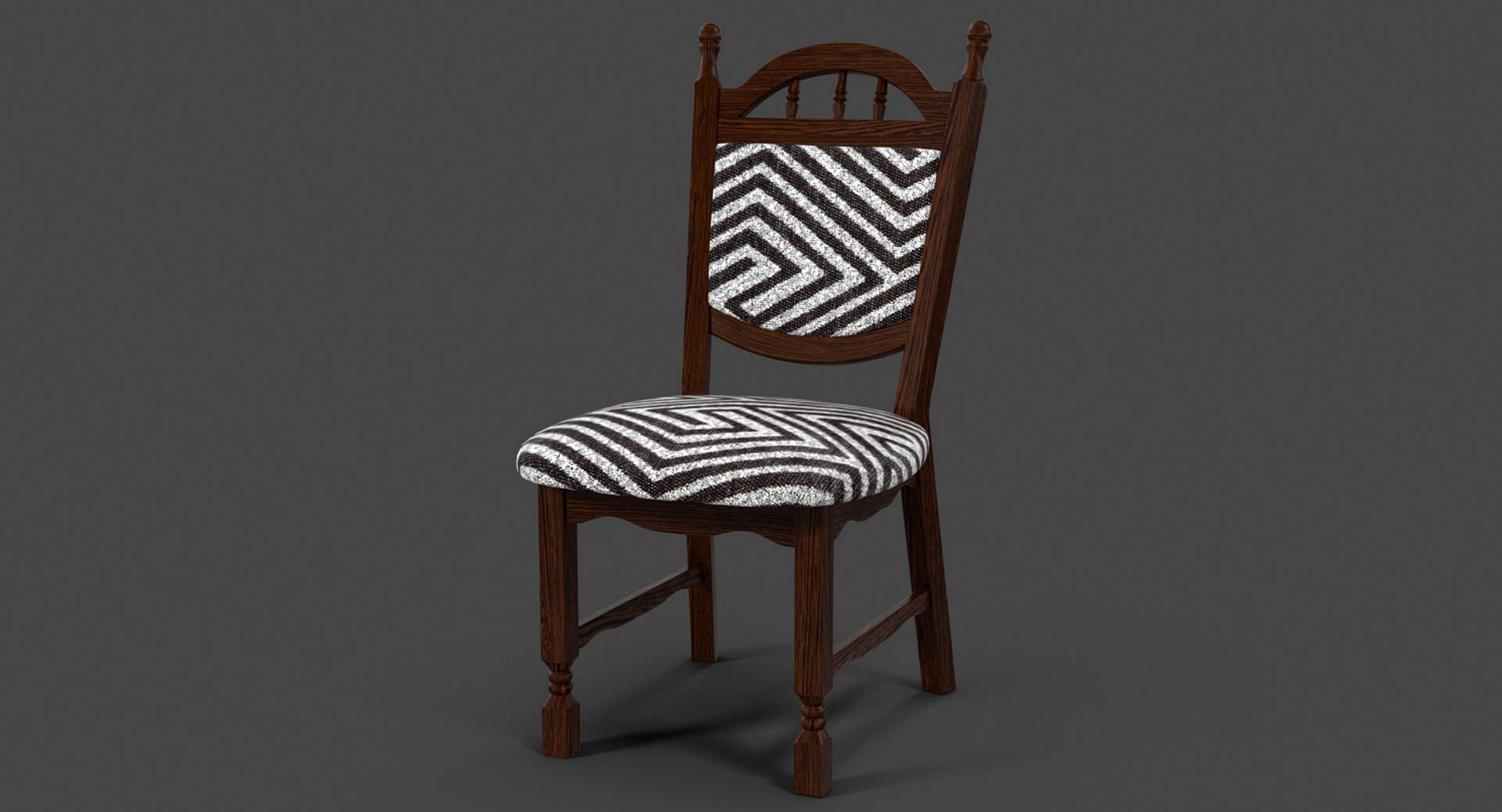 Natural Chair with Varnish