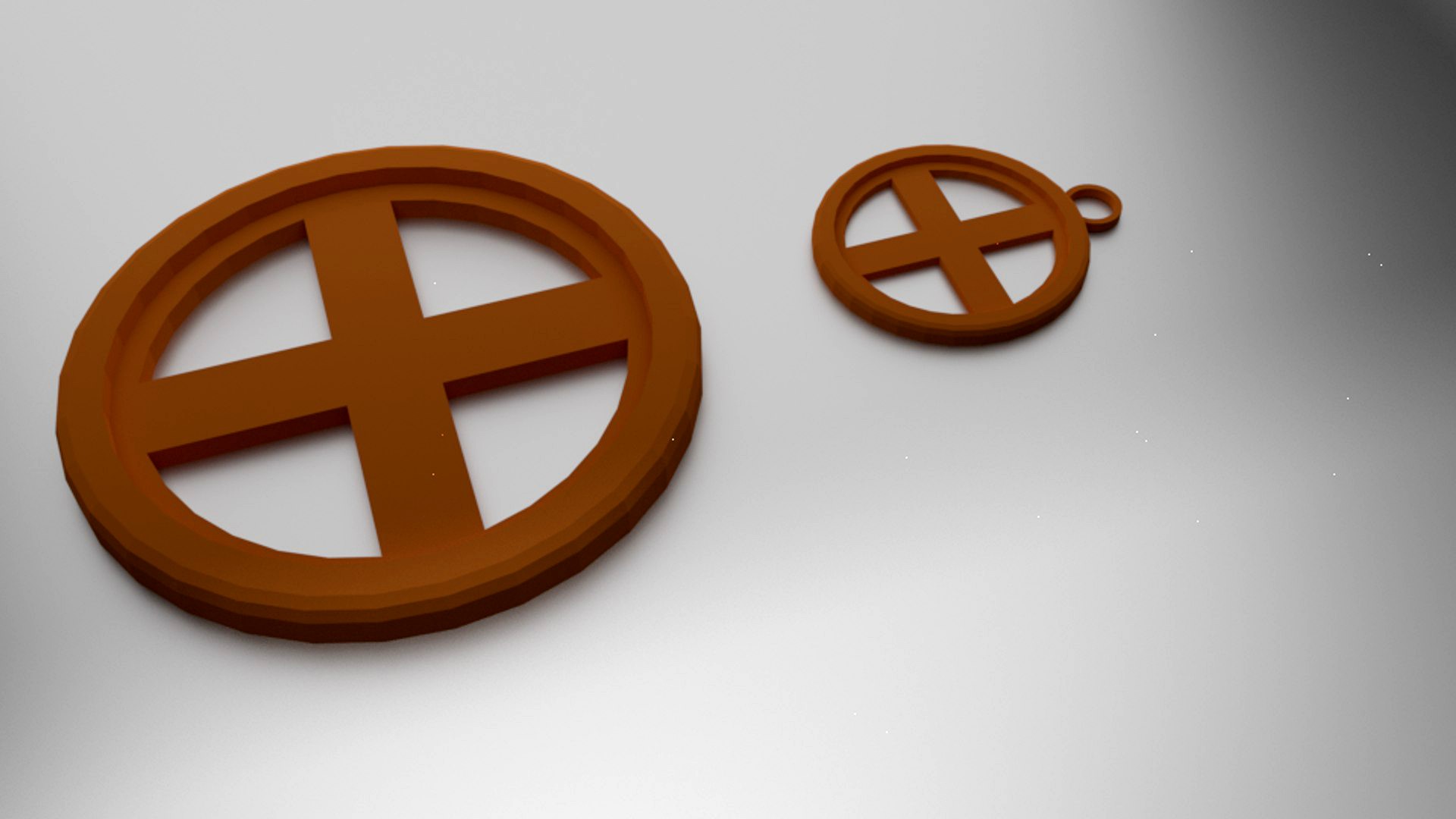 Print Coaster Earth and Pendant