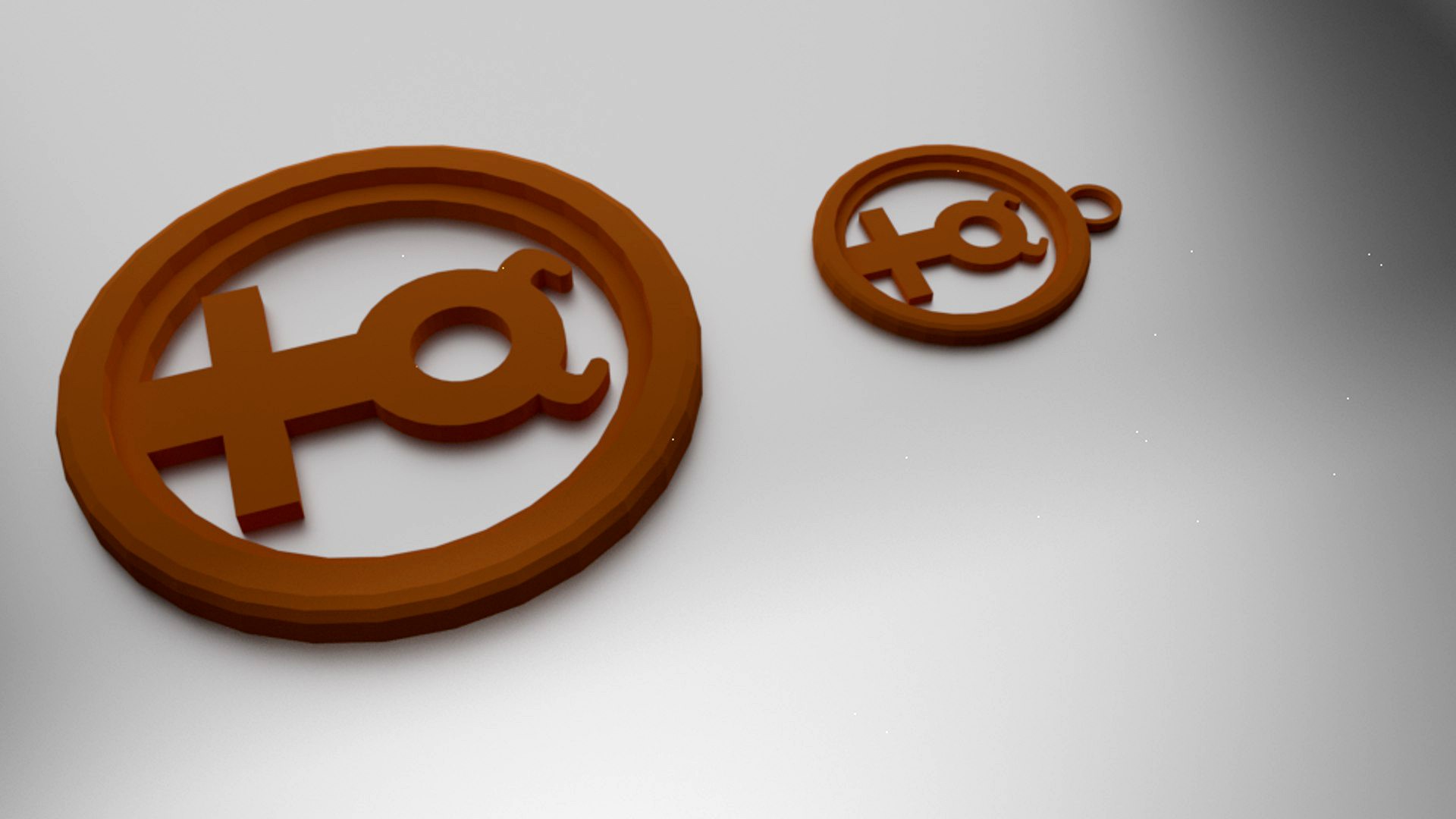 Print Coaster Mercury and pendant