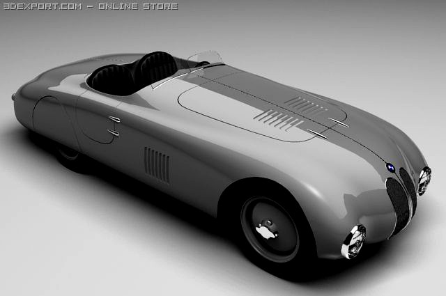 BMW 328 Touring Roadster 1940 3D Model