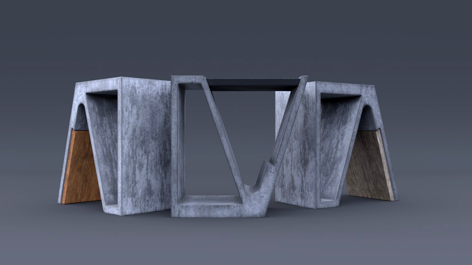 Concrete chair