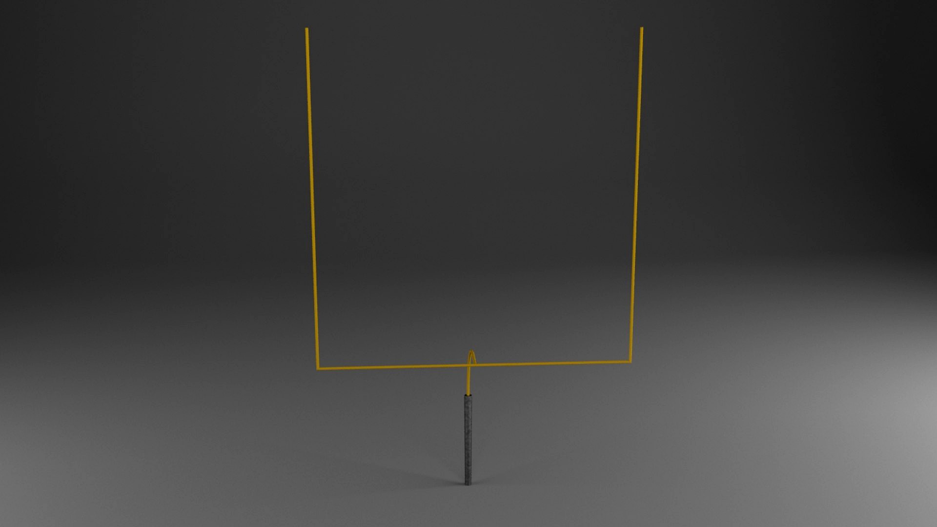 Low Poly American Football Upright Goal Post