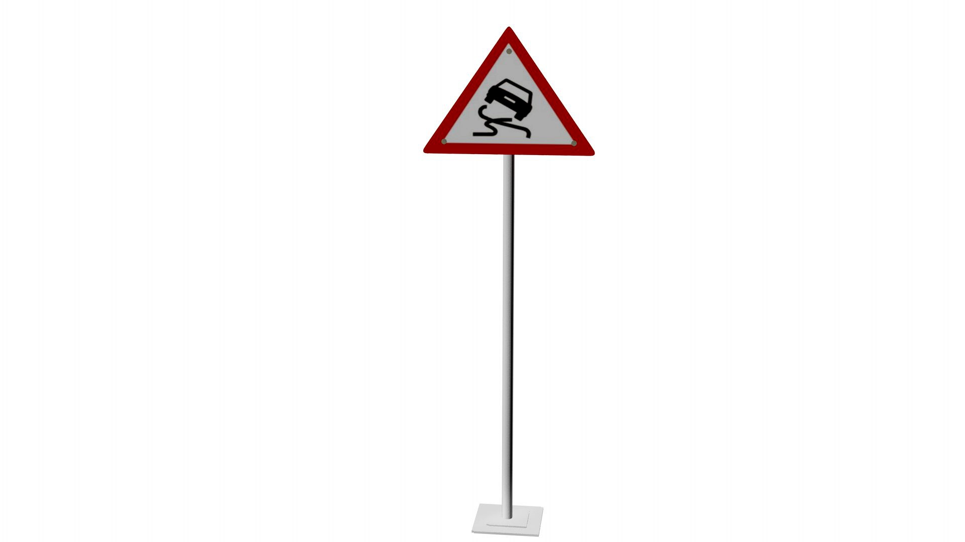 Risk of slipping [road signal]