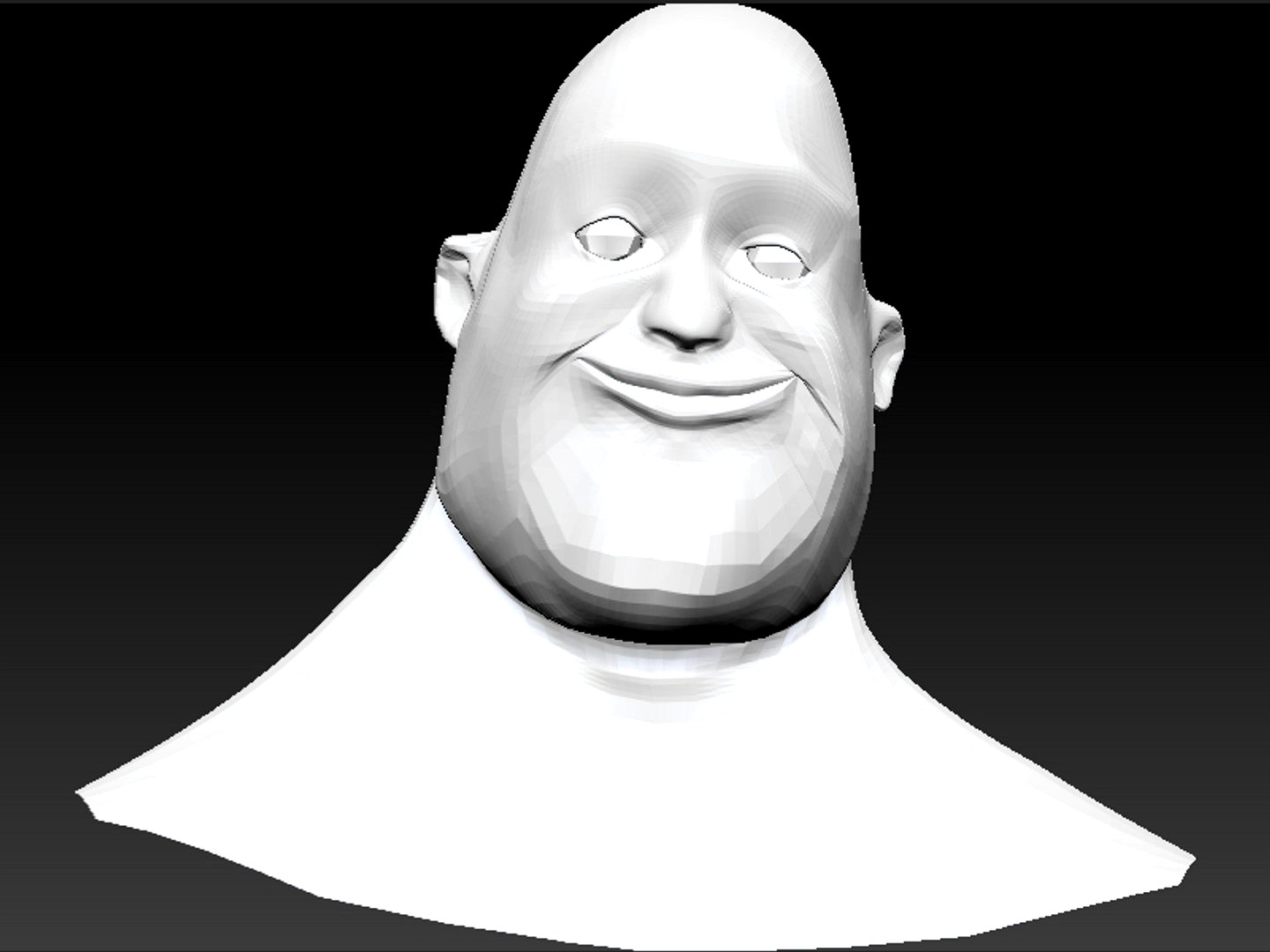Cartoon bust