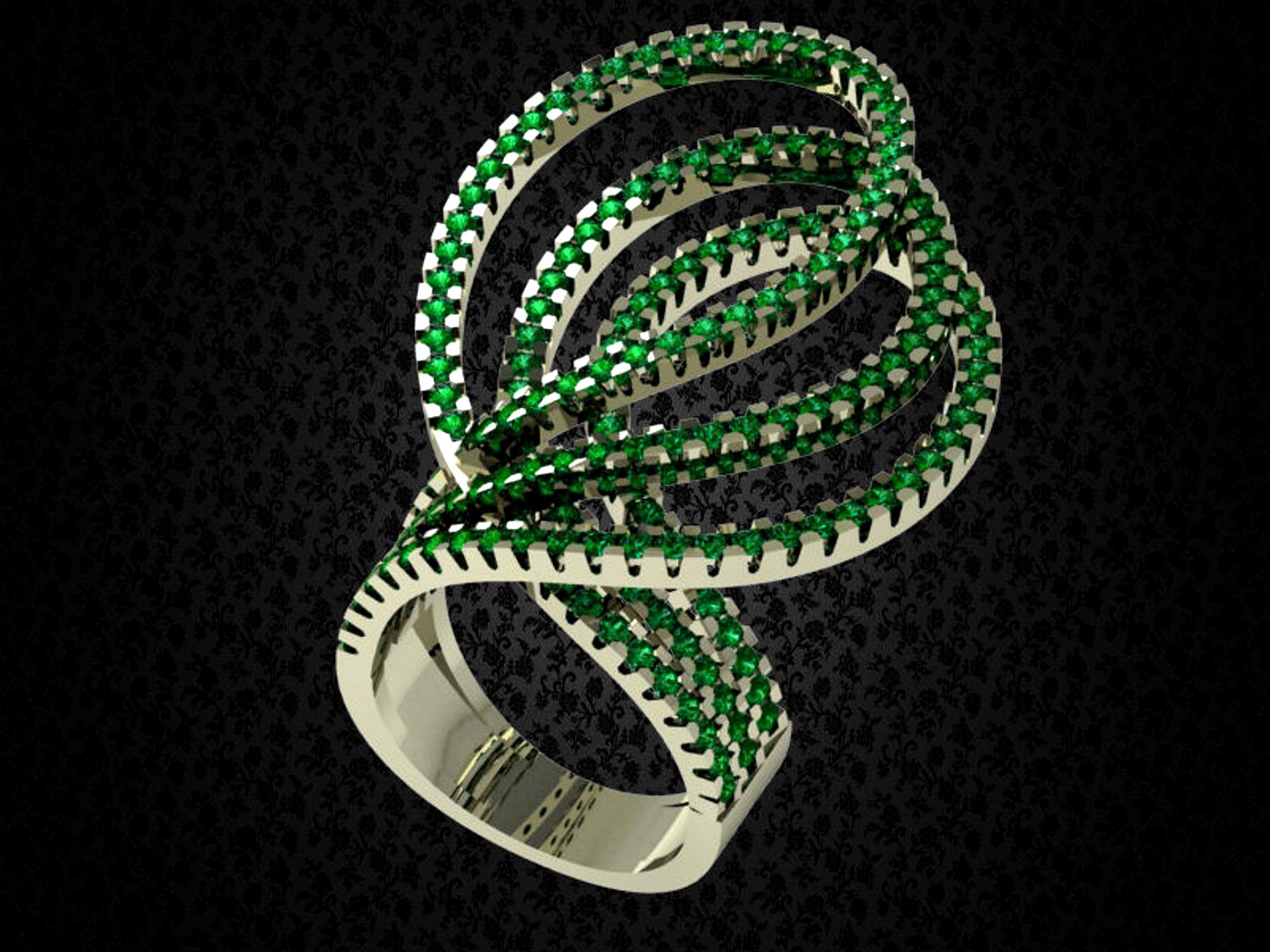 Spiral jewelry ring