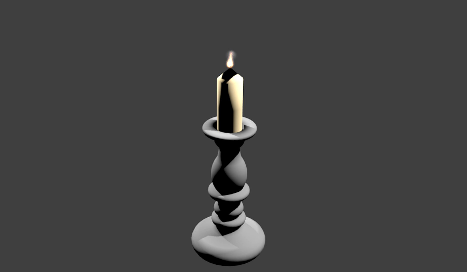 CandleStick / Bougeoir avec bougie