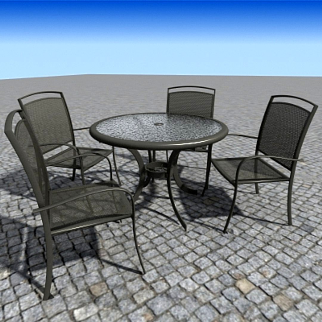 Backyard Round Table Set