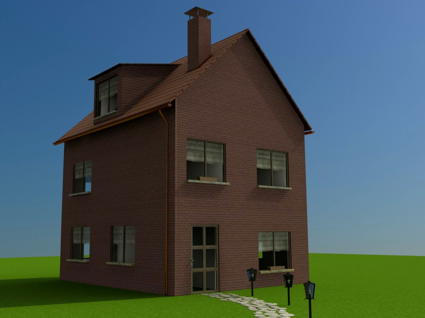 European german House ( mentalray )