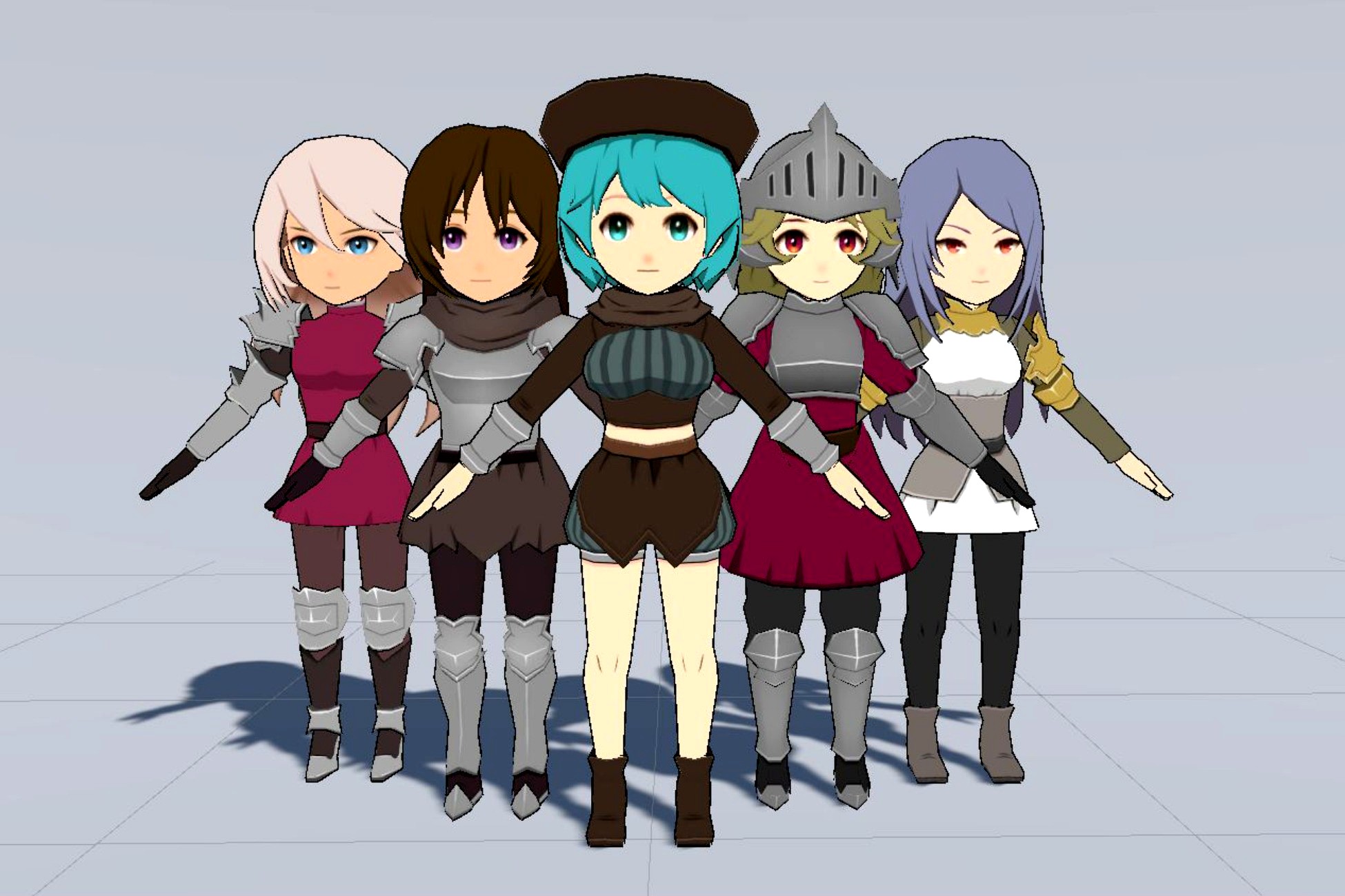 3D Anime Game - Character Pack 09 # model