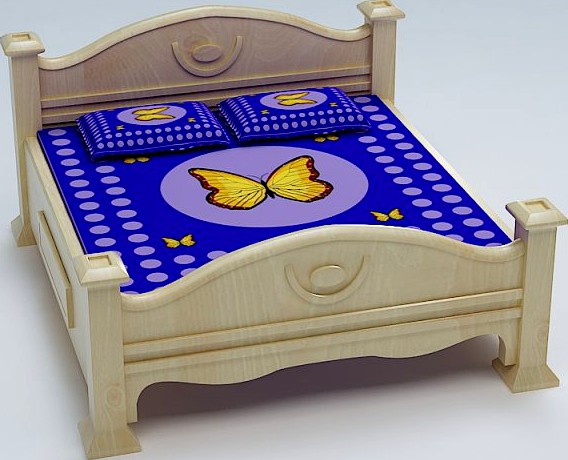 Bed Cot 04 3D Model