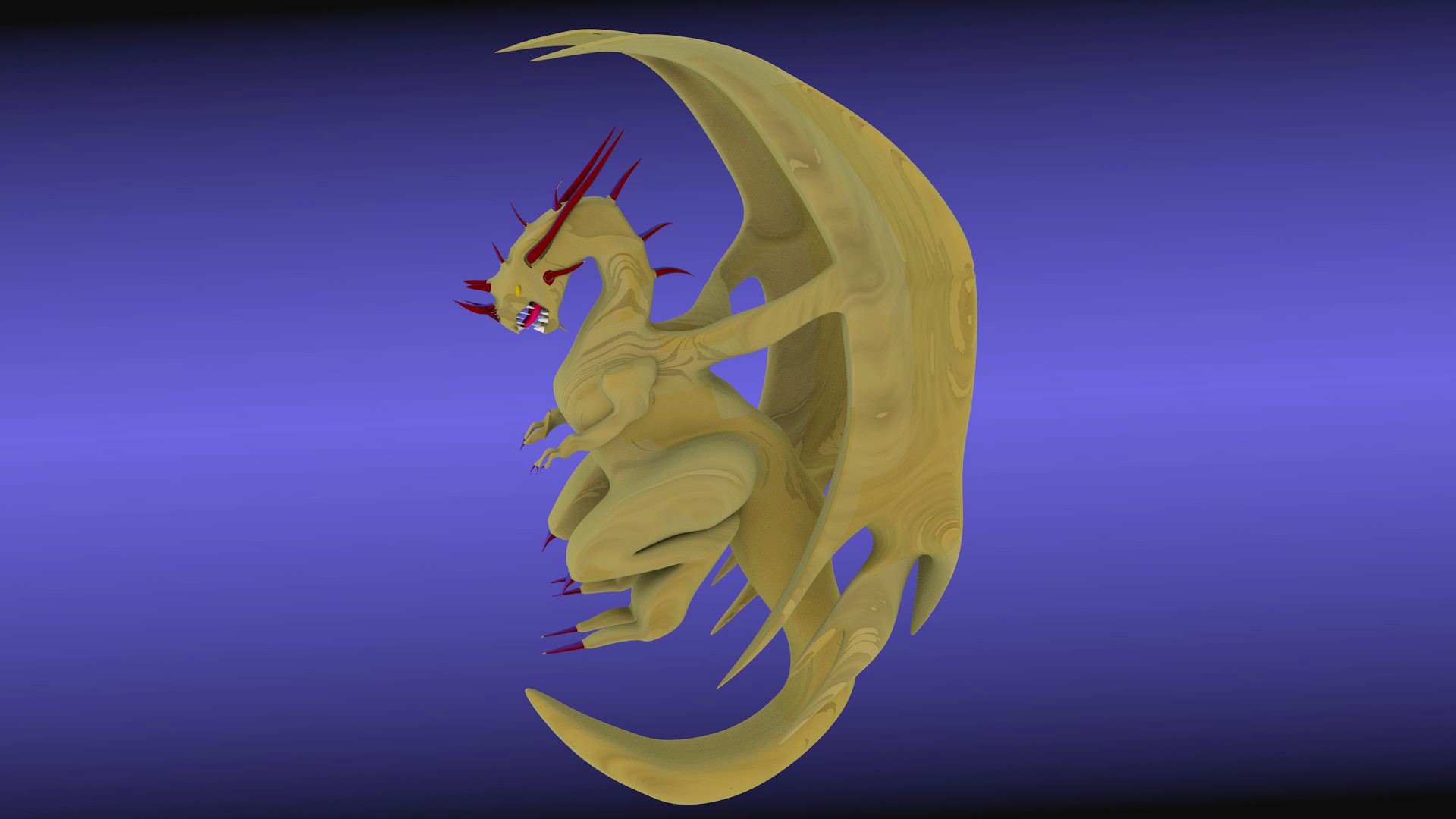 3D Sand Dragon Fantasy
