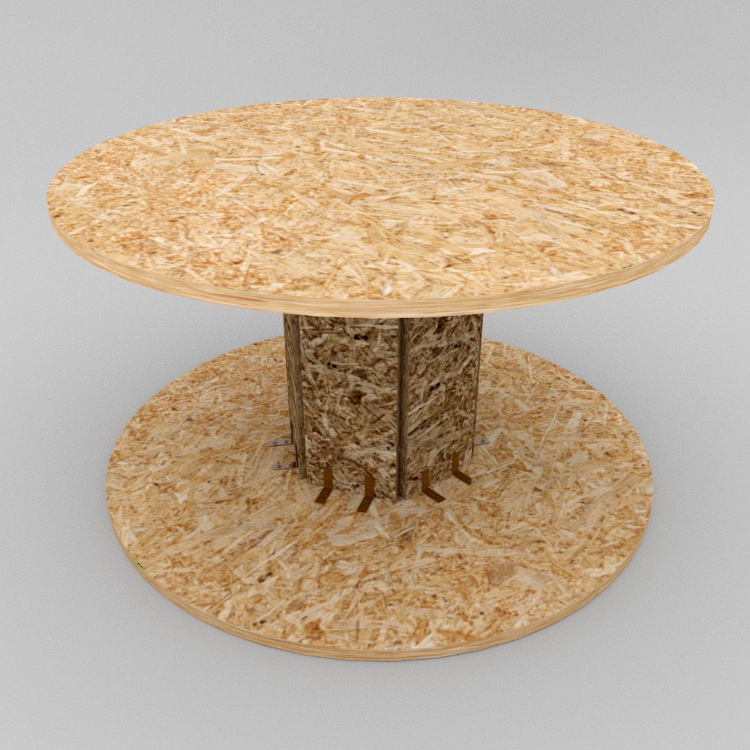 Coffee Table: OSB (Wire Spool)