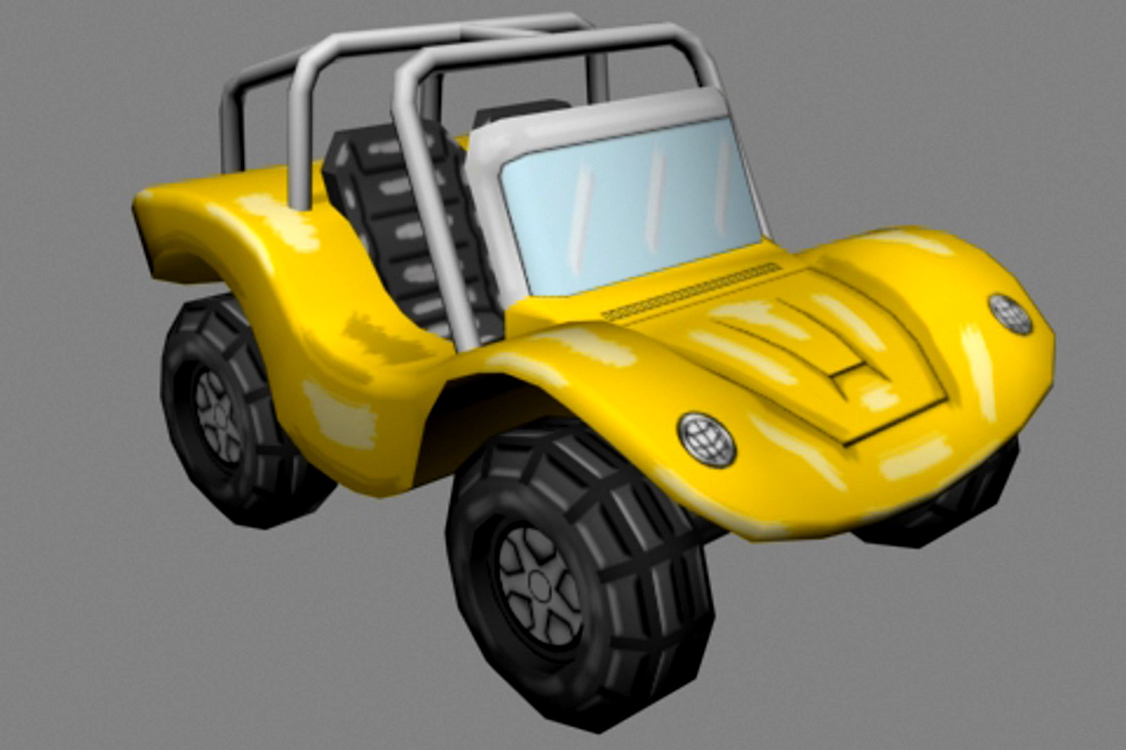 Low Poly Mobile Ready Car Buggy Cartoon