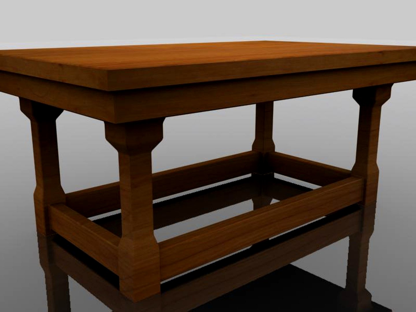 rectangular wooden table