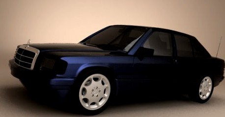 MercedesBenz W201 3D Model