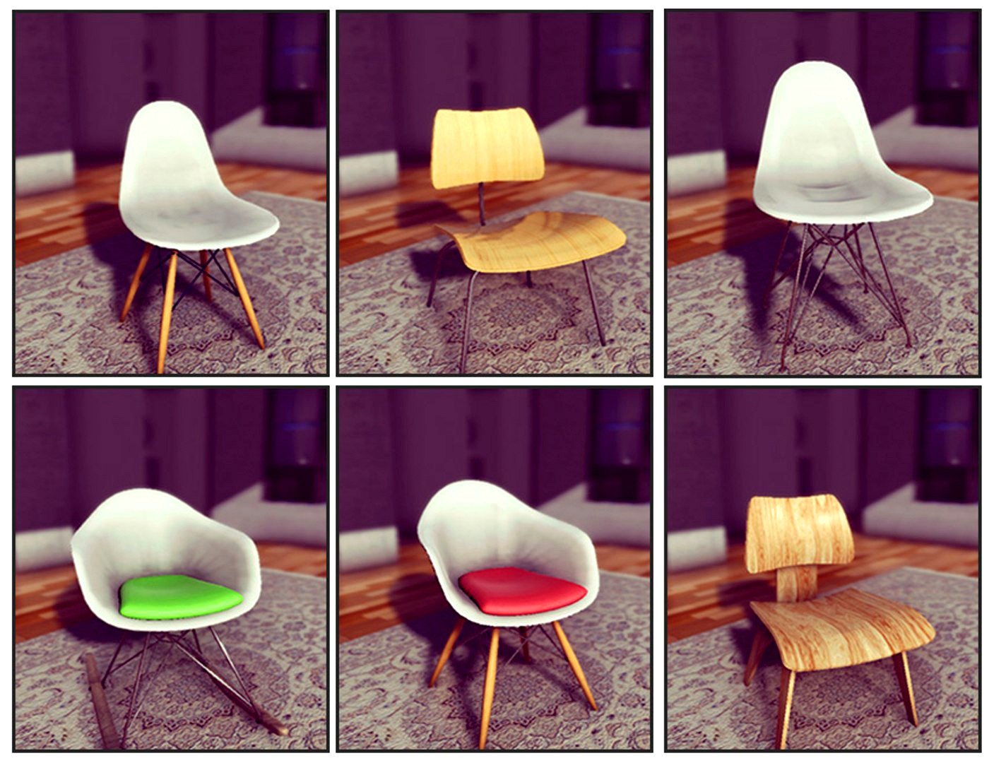 Classic Eames Chairs