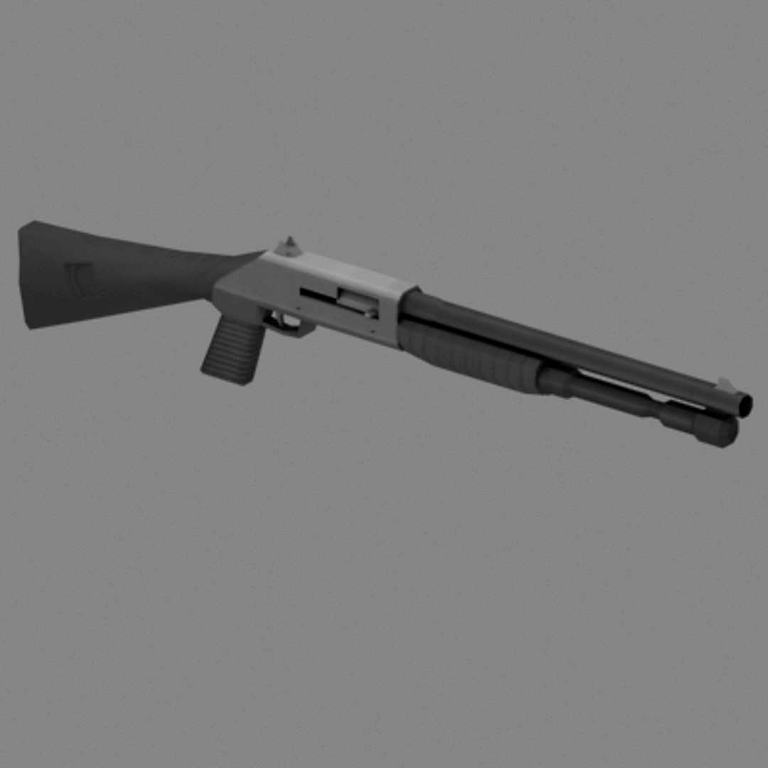 Shotgun - low polygon count