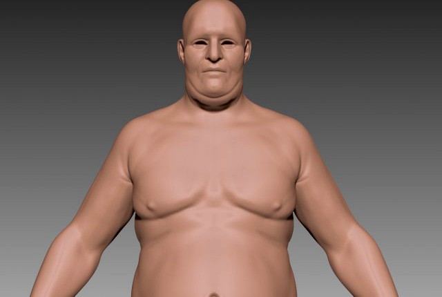 Download free Fat Guy 3D Model