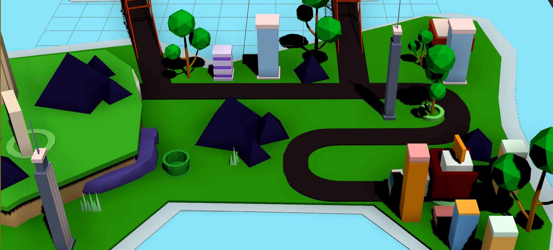 Low Poly Green environment