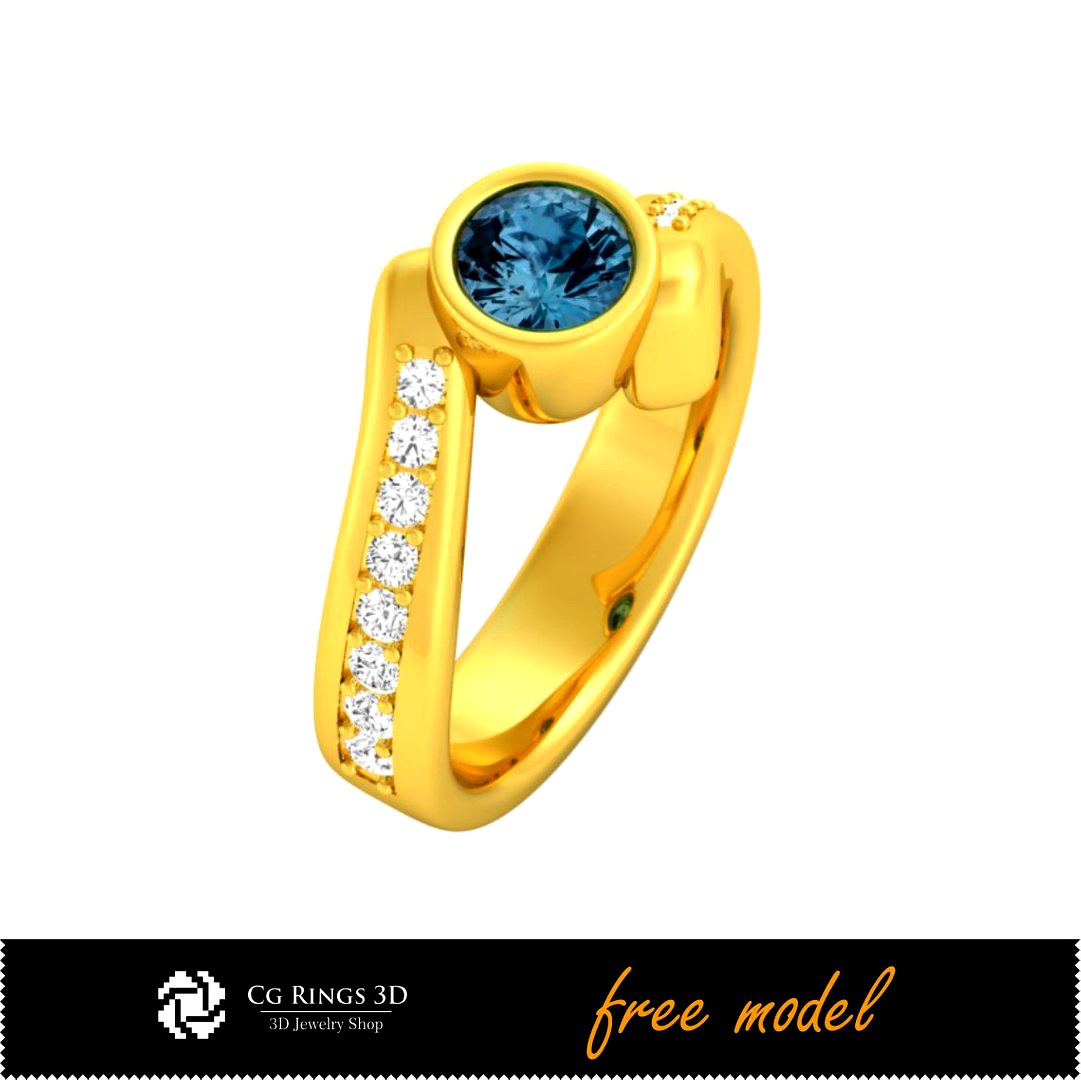 3D CAD Ring - Free 3D Model