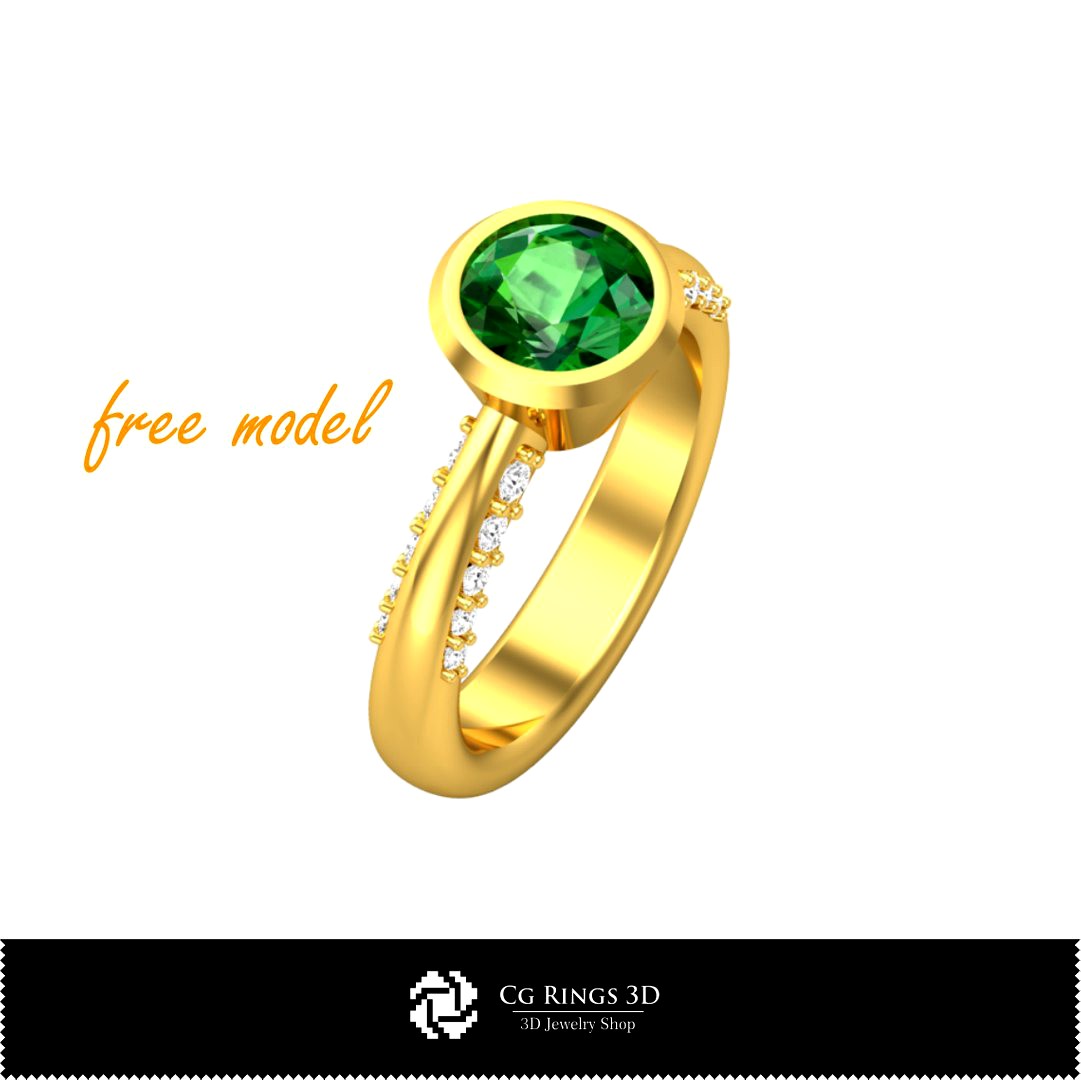 3D CAD Ring - Free 3D Model