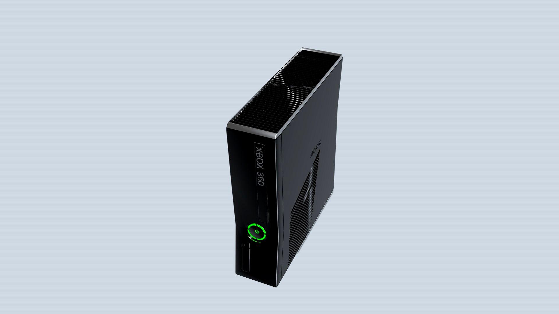 Xbox 360 with moveable disc tray