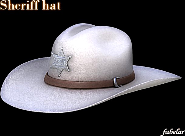 Sheriff hat 3D Model