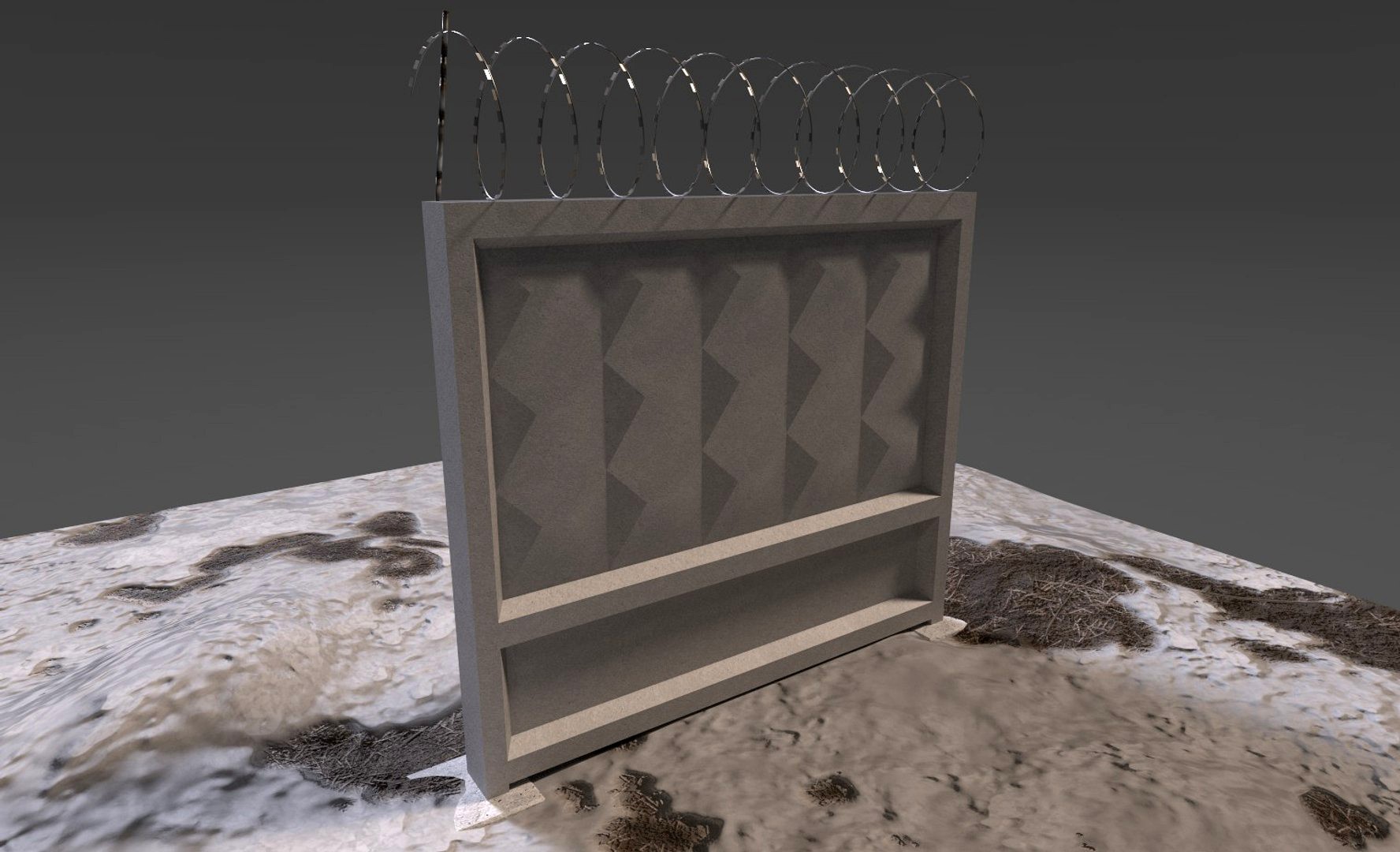 Soviet Concrete Fence