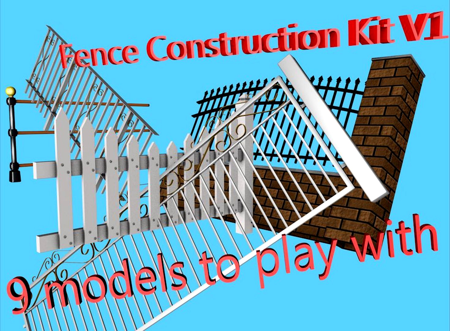 3D Fence Construction Kit
