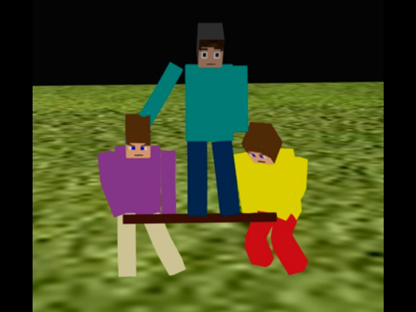 Minecraft parkour animated